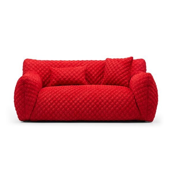 Blue fat cloth sofa