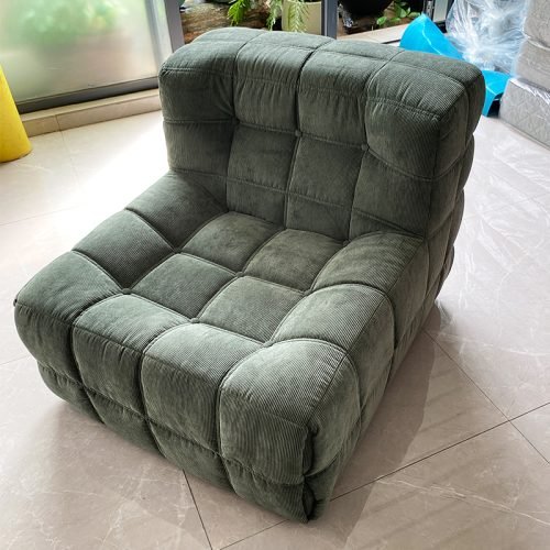 fabric velvet compressed sofa chair