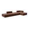 linen velvet vacuum package compressed sofa