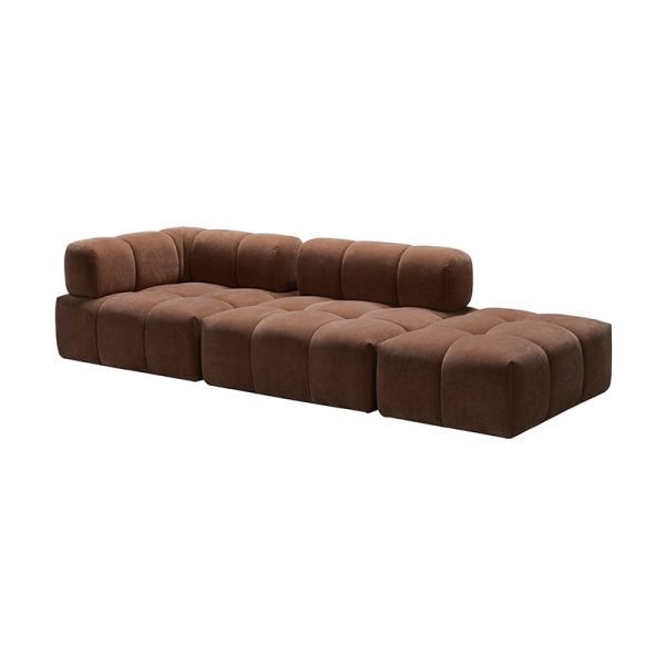 linen velvet vacuum package compressed sofa
